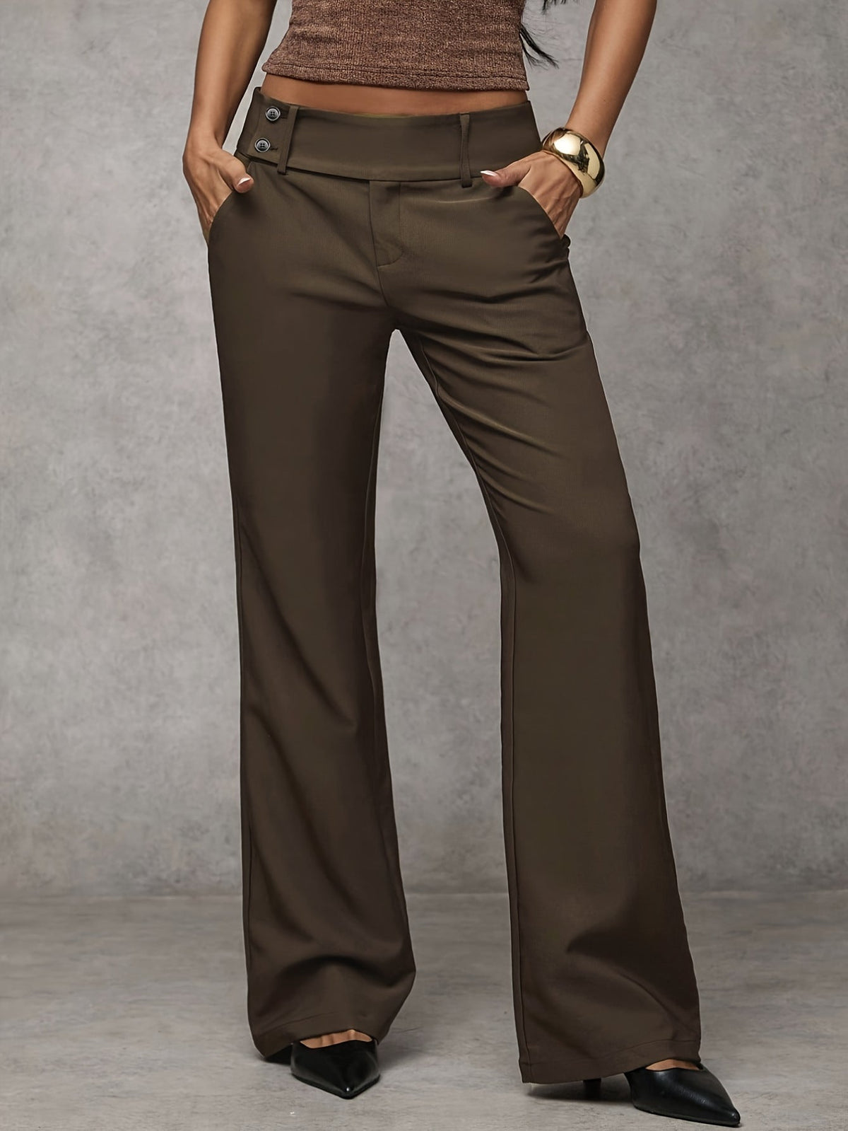 Camille™ Elegant High-Waisted Wide-Leg Trousers