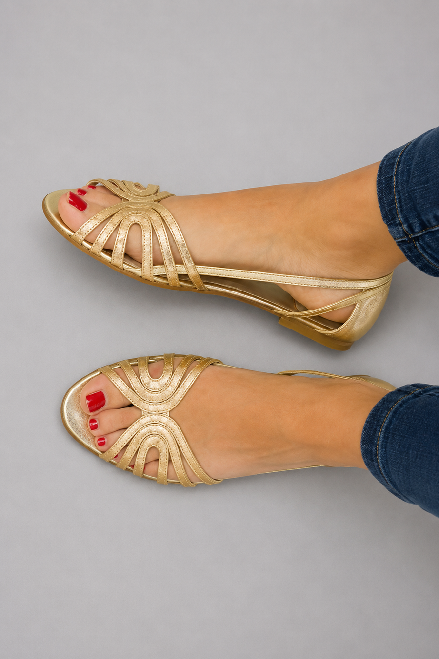 Eleonora – Golden Radiance Sandals