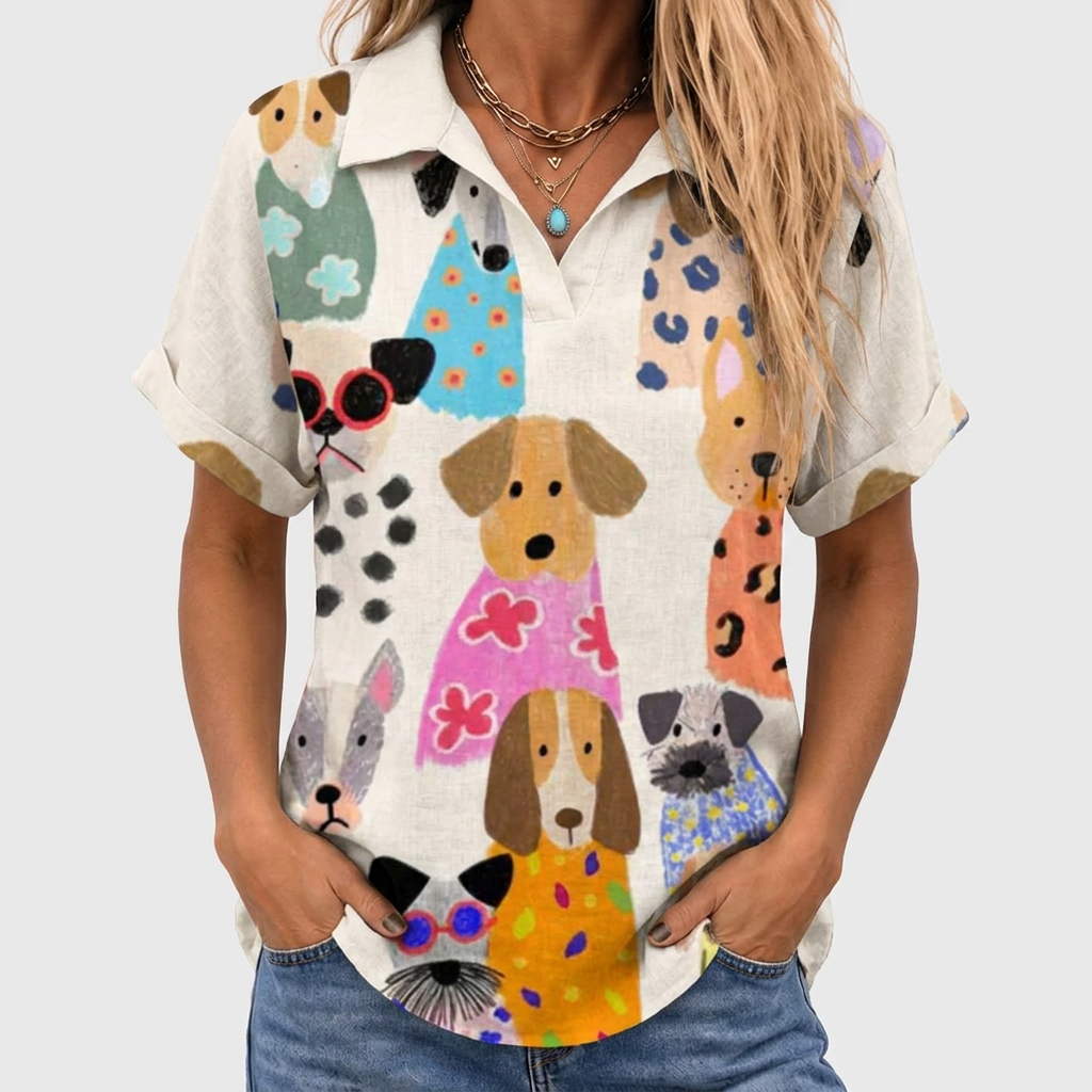 Pippa™ - Canine Collared Top