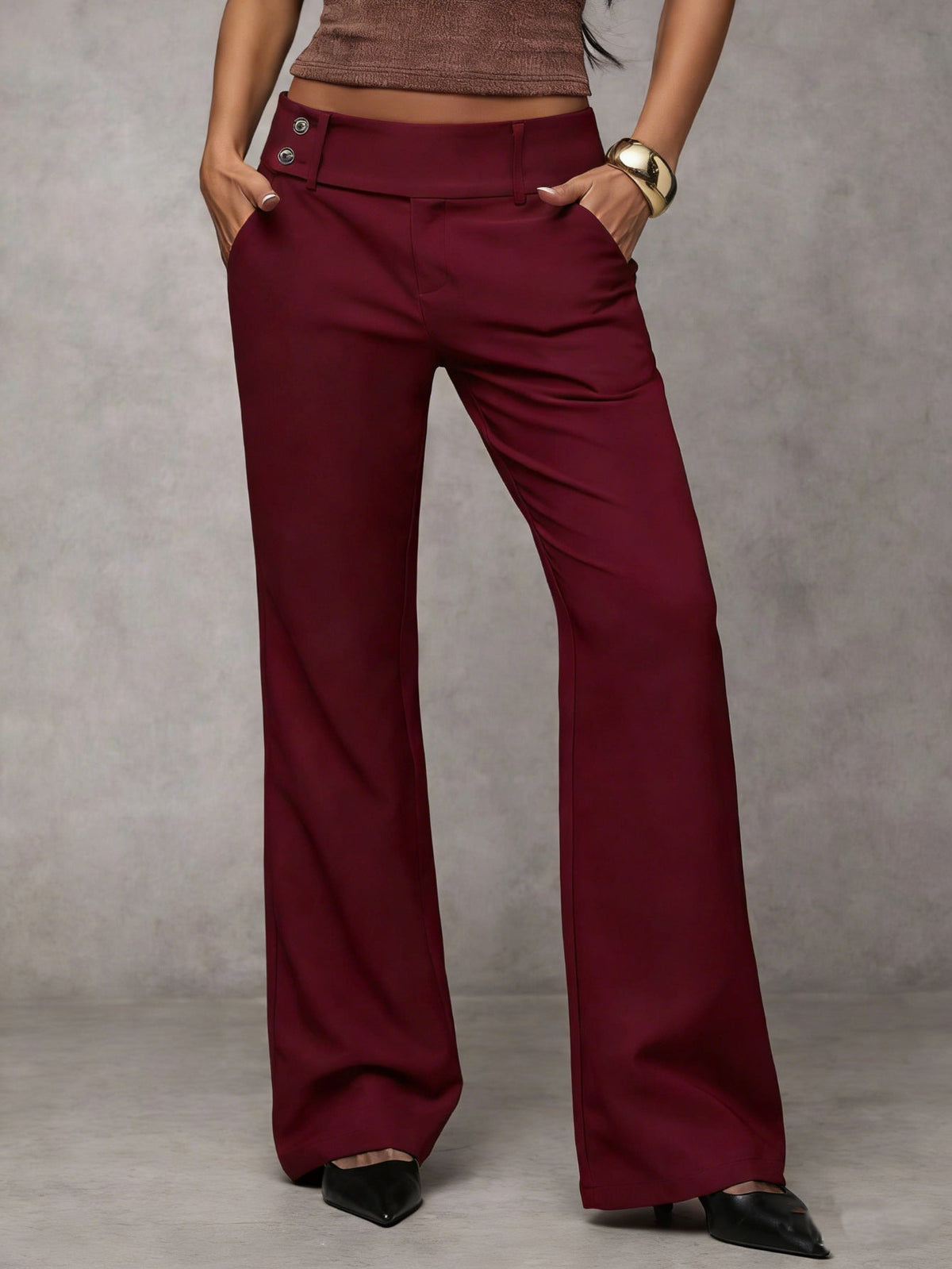 Camille™ Elegant High-Waisted Wide-Leg Trousers