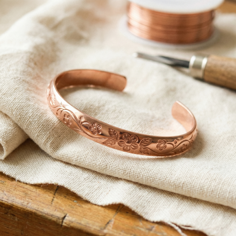 Beaumont's Bloom Copper Bracelet