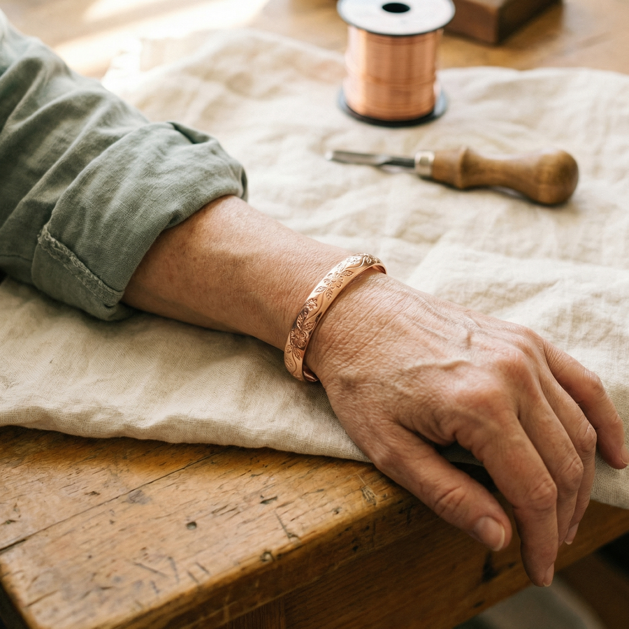 Beaumont's Bloom Copper Bracelet