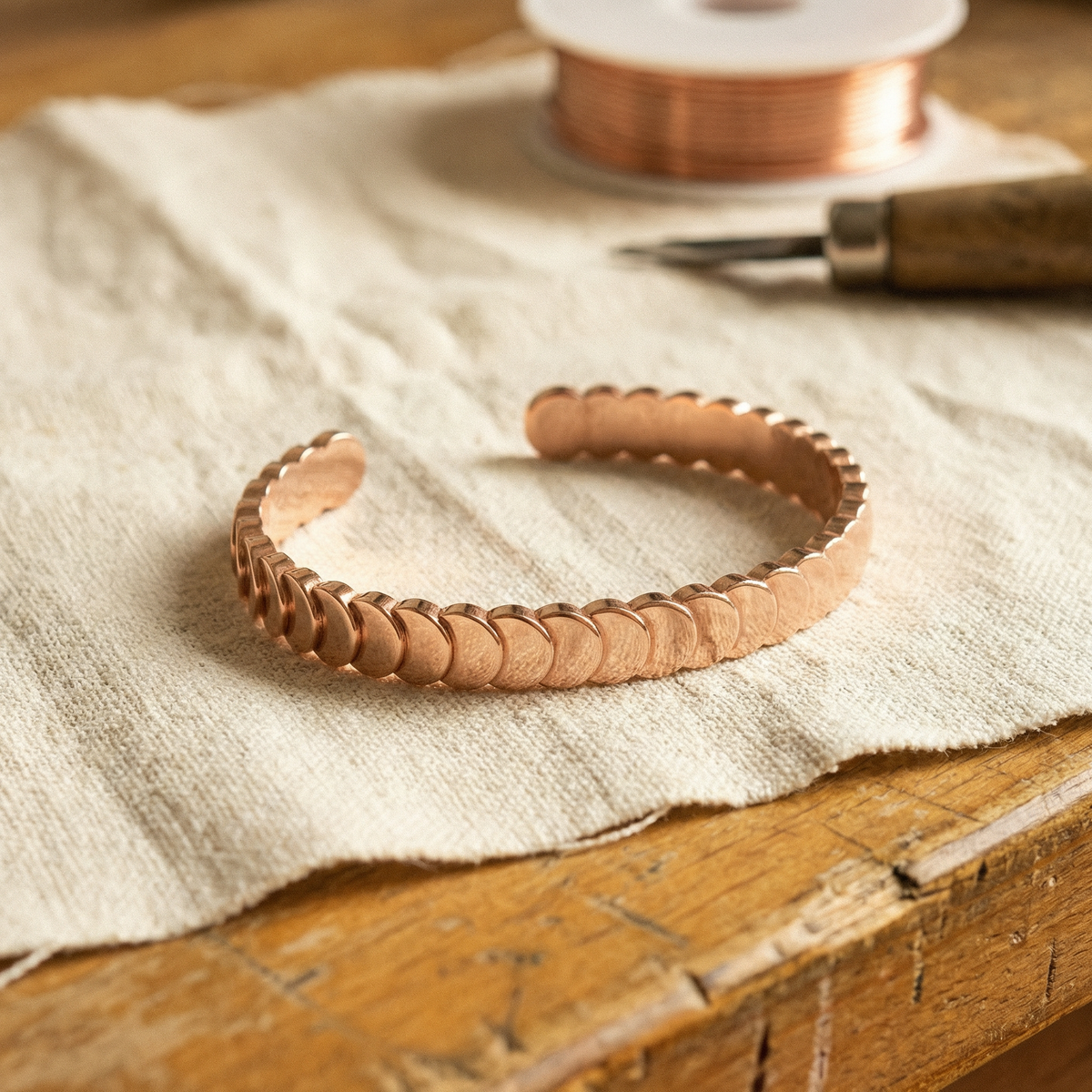 Beaumont's Tide Copper Bracelet