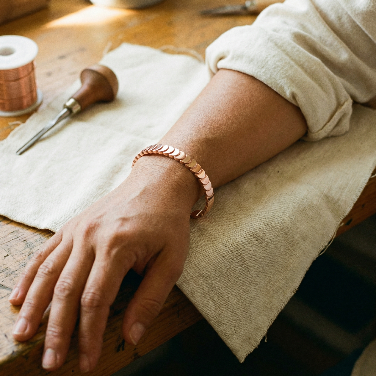 Beaumont's Tide Copper Bracelet