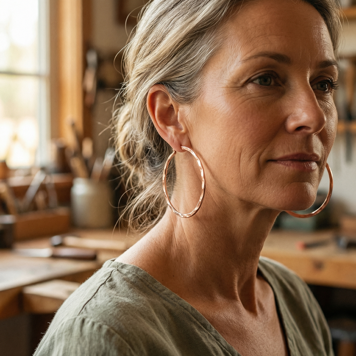 Beaumont's Willow Copper Earrings