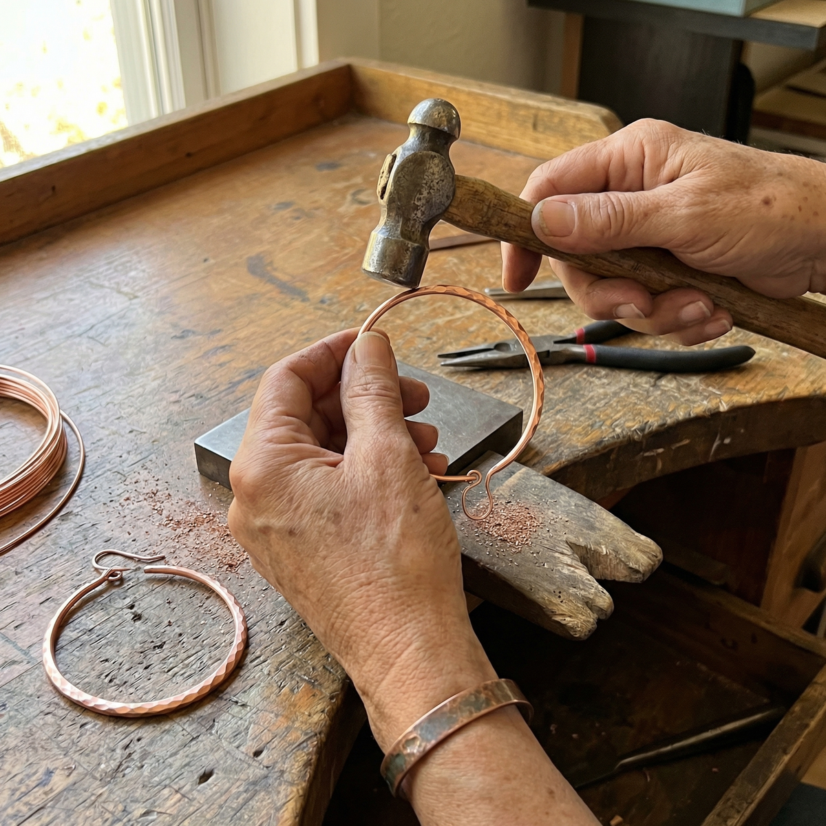 Beaumont's Willow Copper Earrings