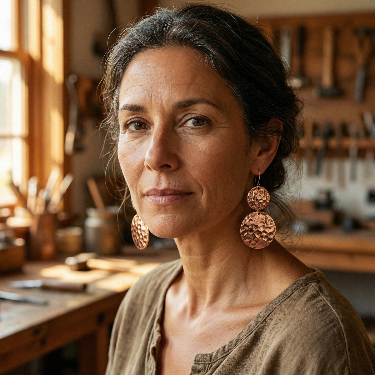 Beaumont's Solstice Copper Earrings