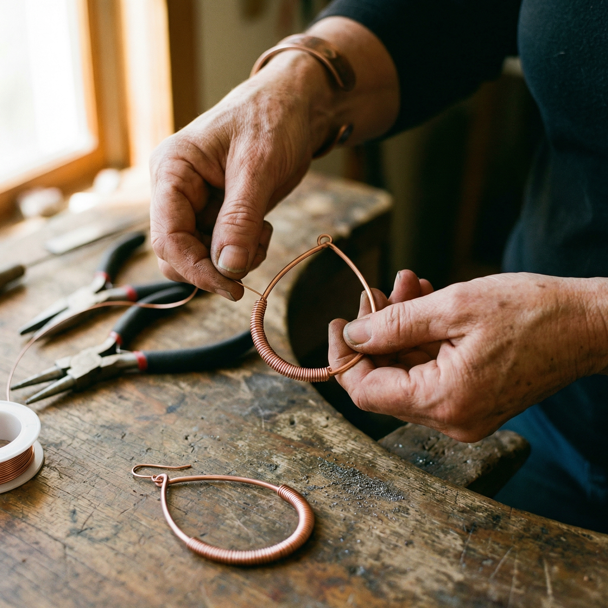 Beaumont's Creek Copper Earrings