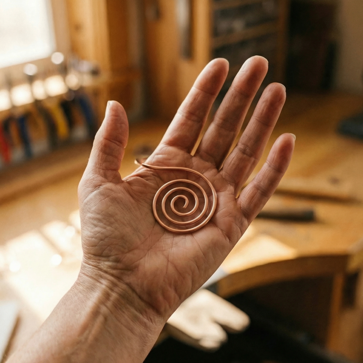 Beaumont's Flow Copper Hand Spiral