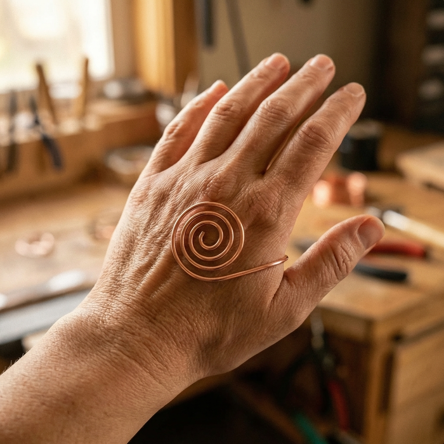 Beaumont's Flow Copper Hand Spiral