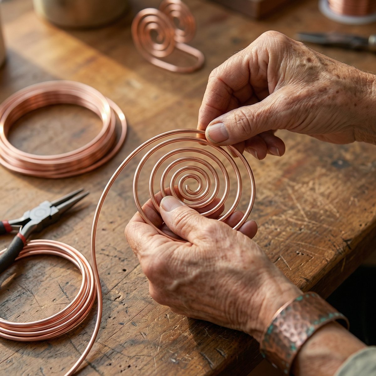 Beaumont's Flow Copper Hand Spiral