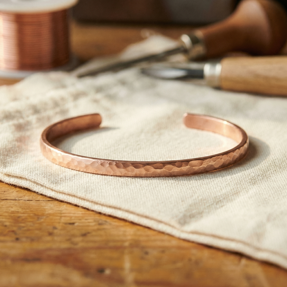 Beaumont's Sand Copper Anklet