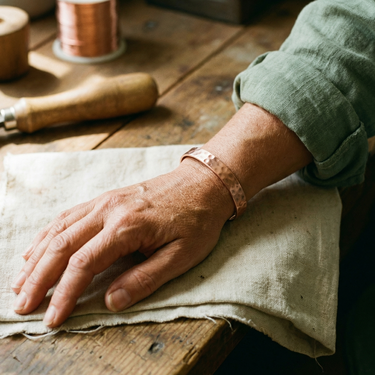 Beaumont's Lodestone Copper Bracelet