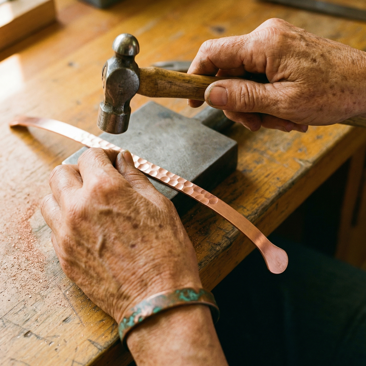 Beaumont's Lodestone Copper Bracelet
