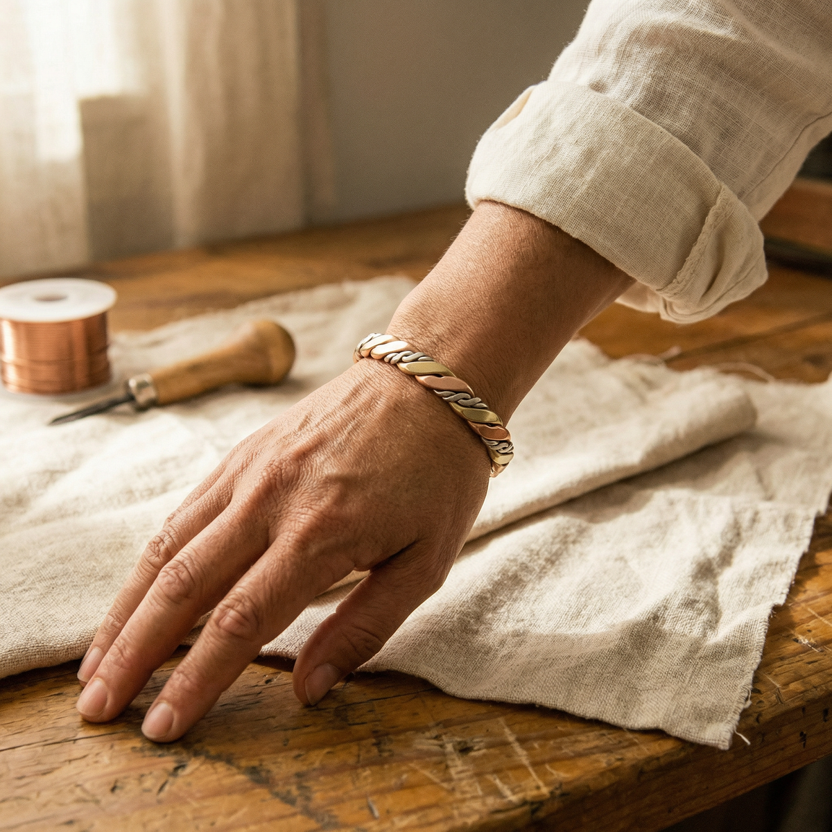 Beaumont's Stone Copper Bracelet