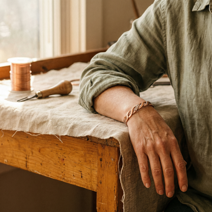 Beaumont's Seam Copper Bracelet