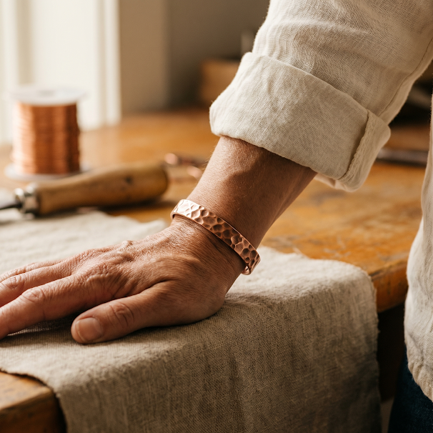 Beaumont's Furrow Copper Bracelet