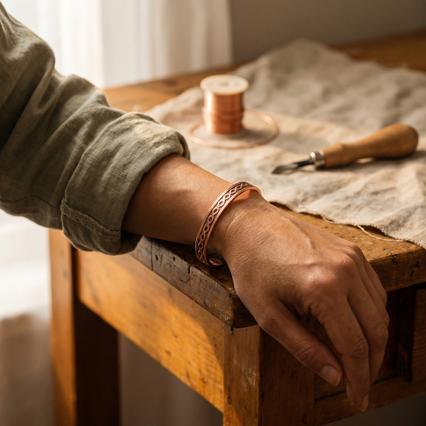Beaumont's Current Copper Bracelet