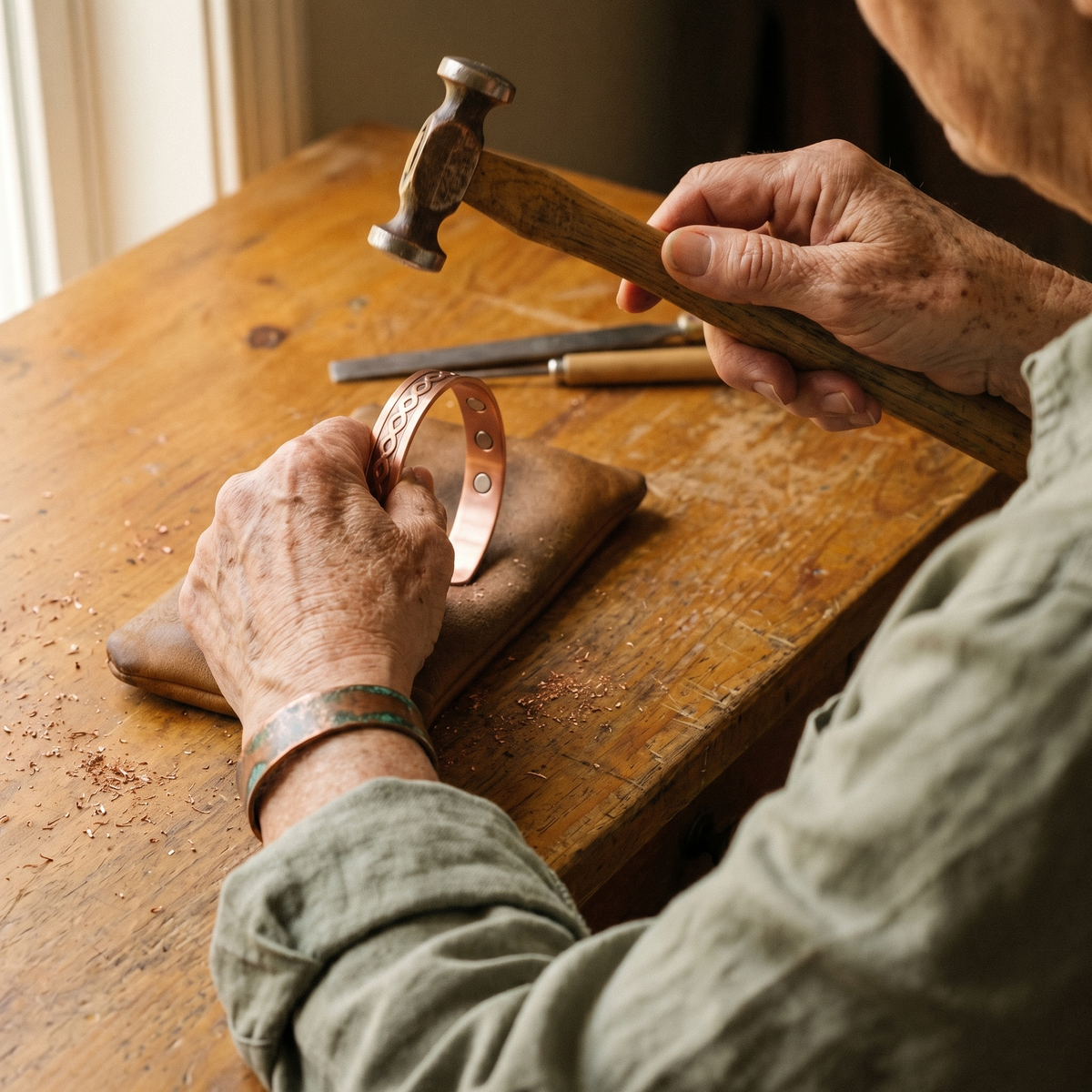 Beaumont's Current Copper Bracelet