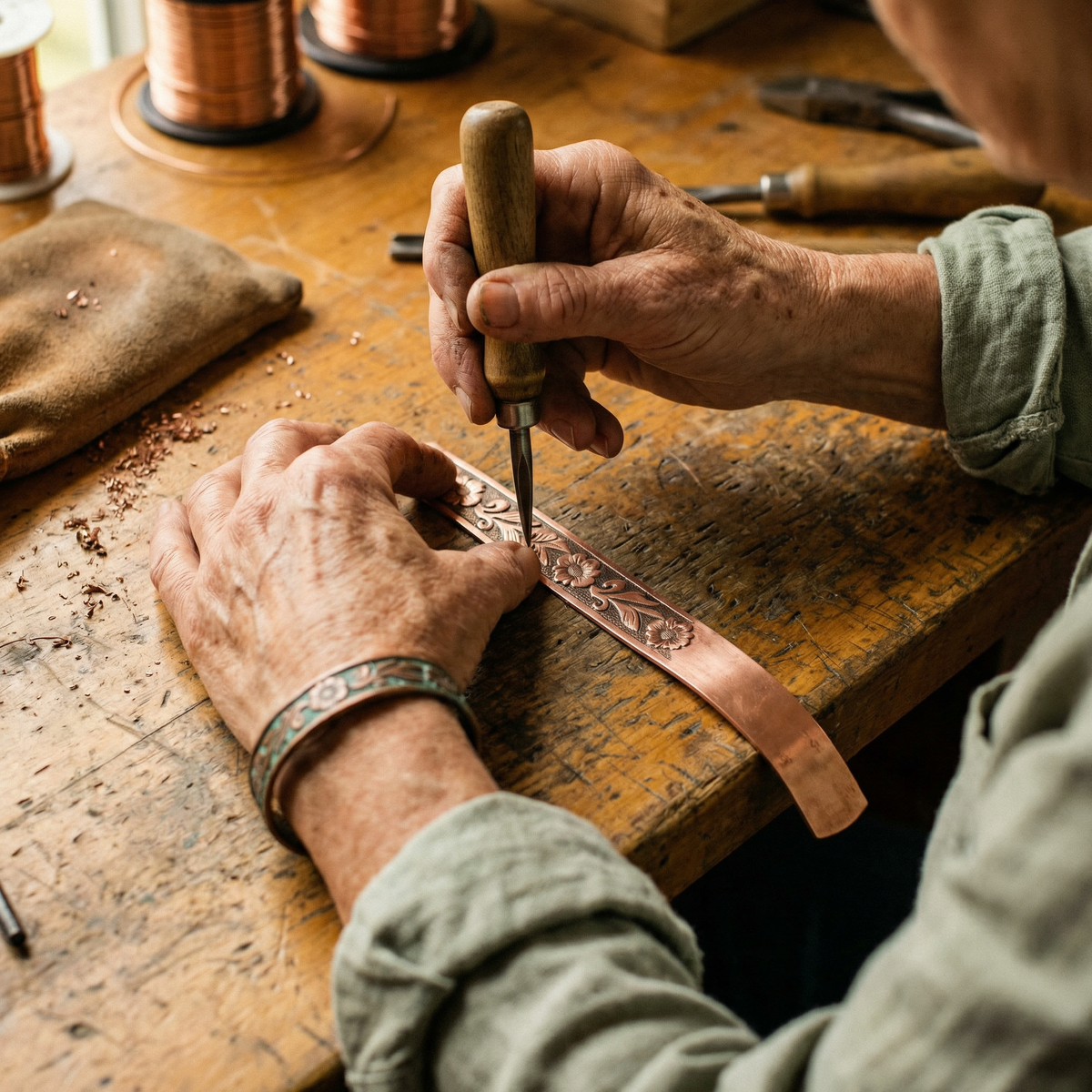 Beaumont's Vine Copper Bracelet