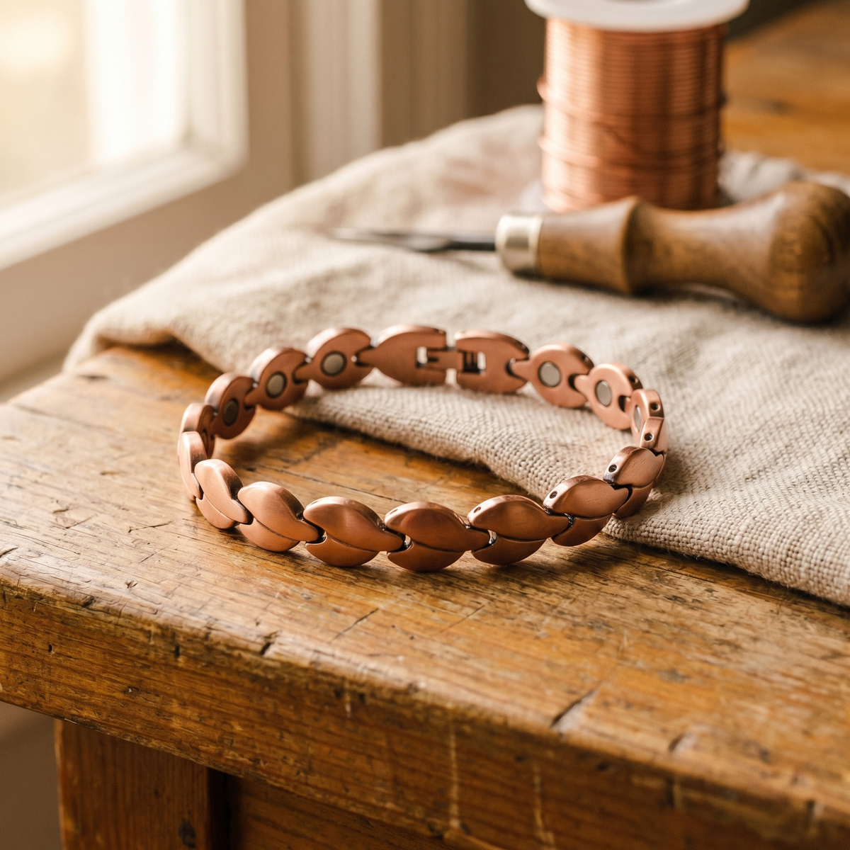Beaumont's Marsh Copper Anklet