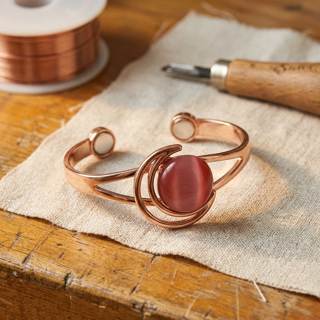 Beaumont's Sphere Pink Copper Bracelet