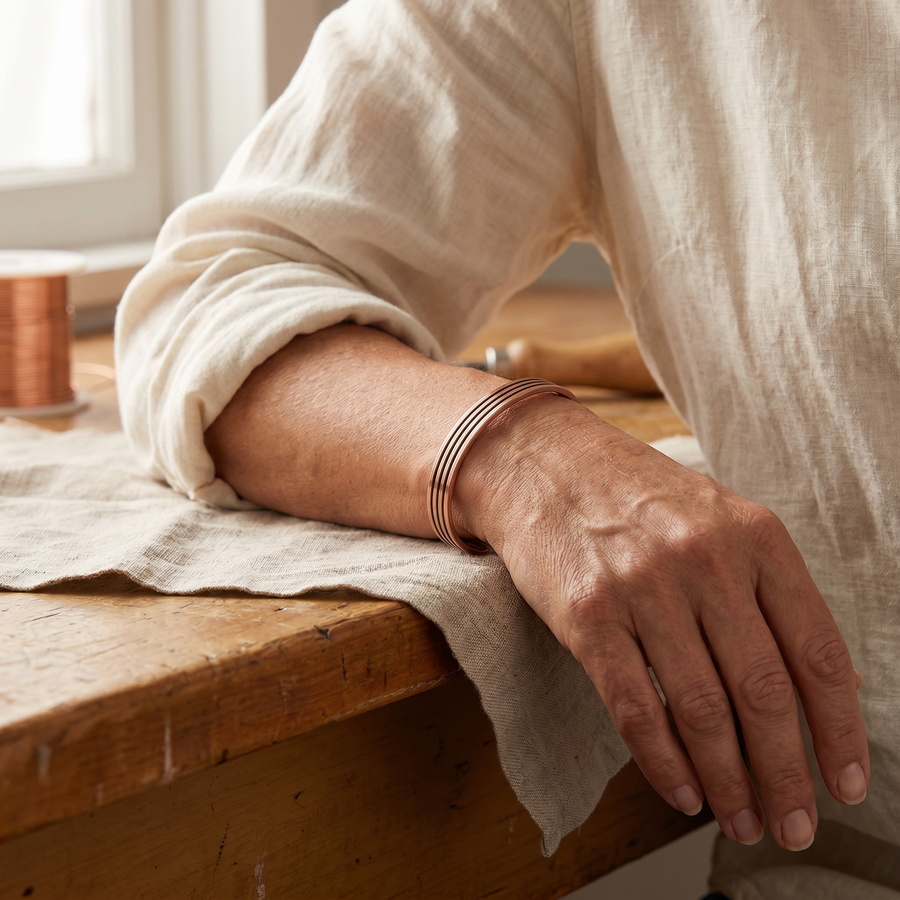 Beaumont's Sage Copper Bracelet