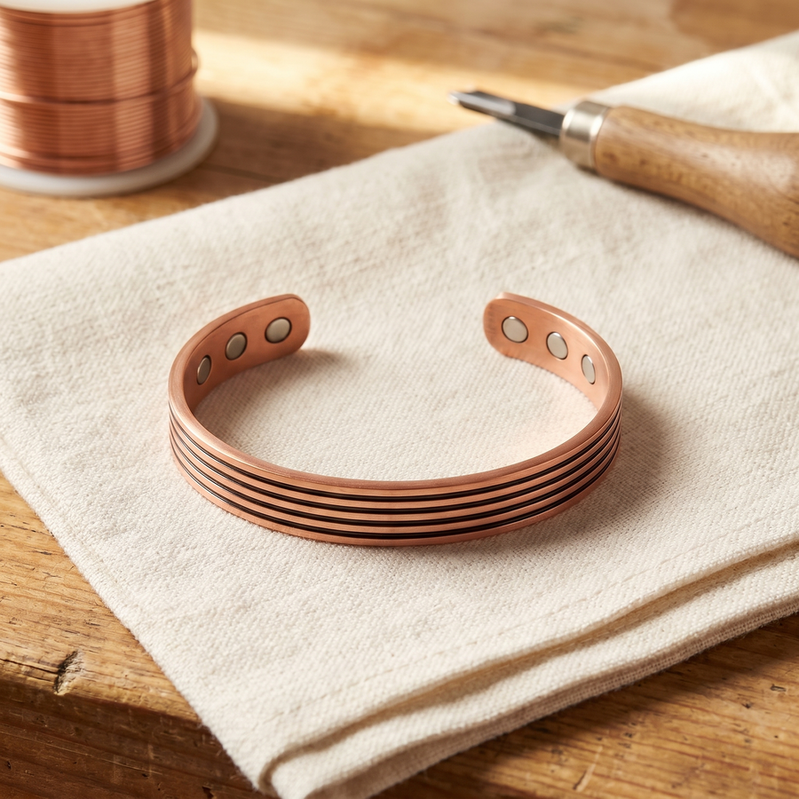 Beaumont's Sage Copper Bracelet
