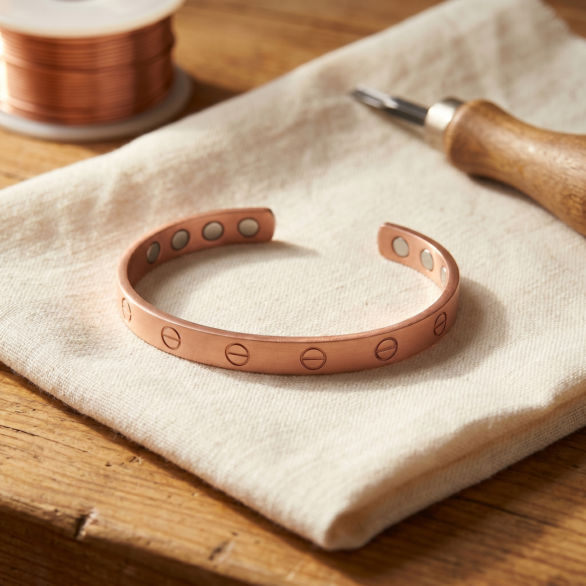 Beaumont's Bolt Copper Bracelet