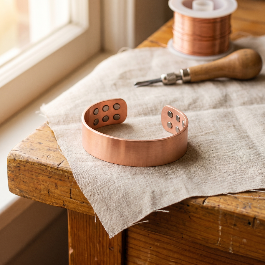Beaumont's Anvil Copper Bracelet