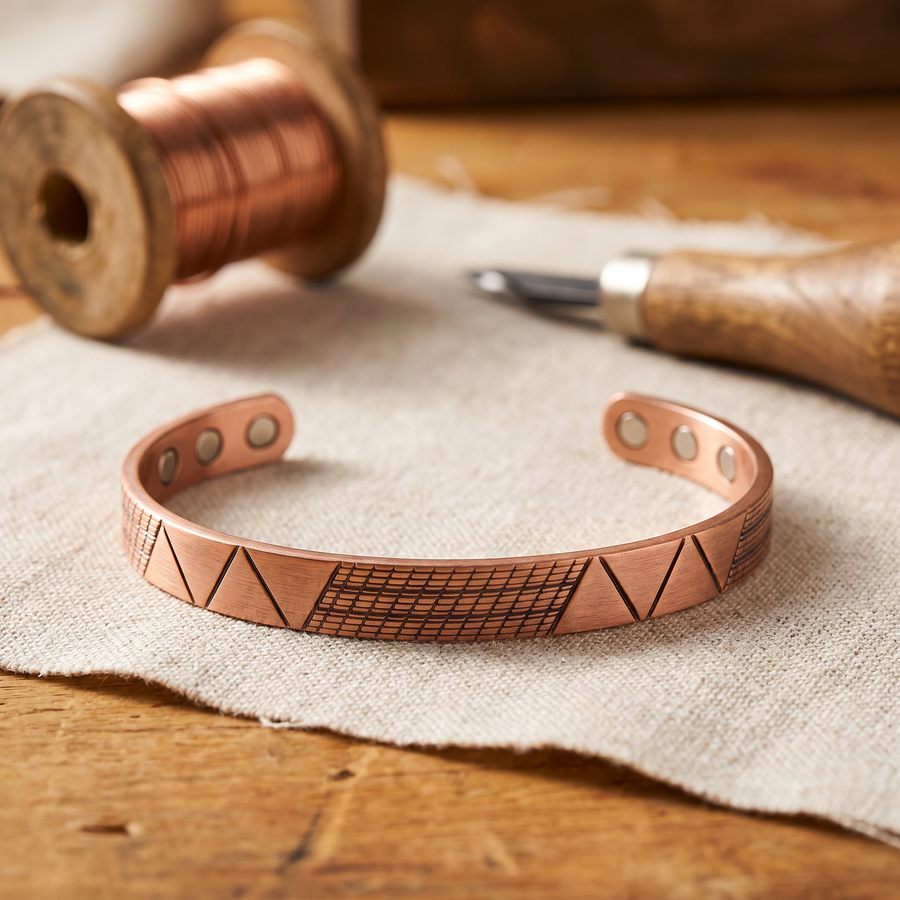 Beaumont's Crest Copper Bracelet