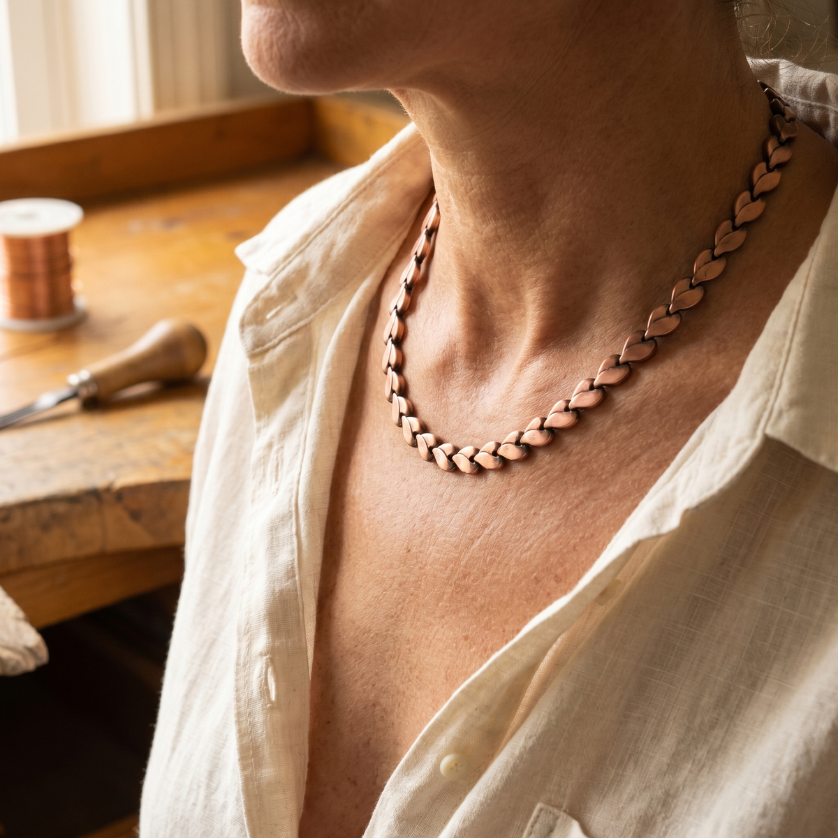 Beaumont's Briar Copper Necklace