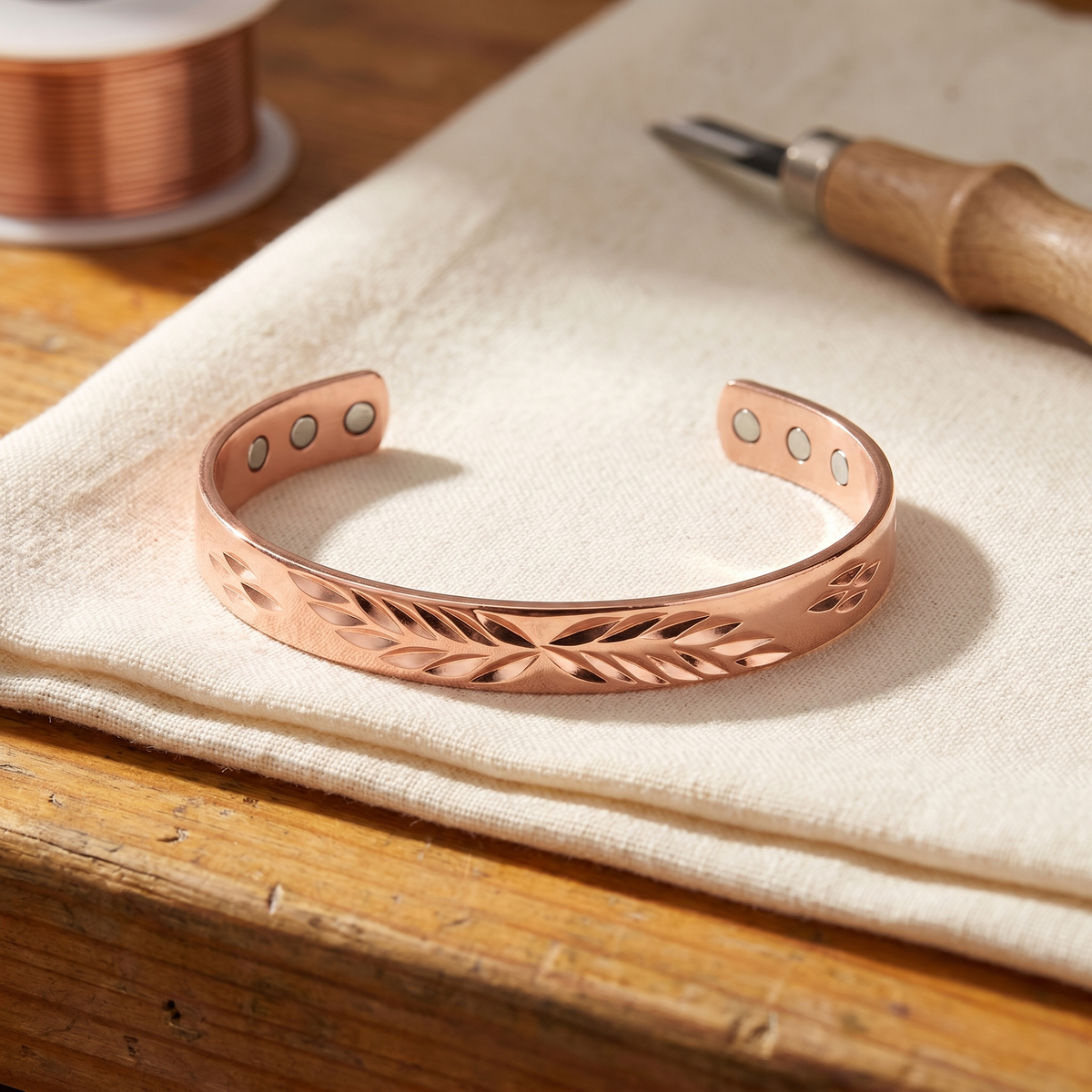 Beaumont's Lunar Copper Bracelet