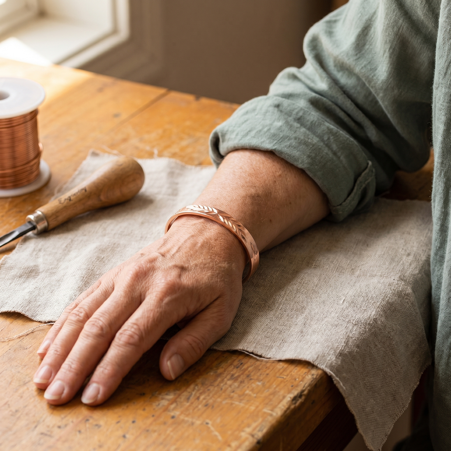Beaumont's Lunar Copper Bracelet