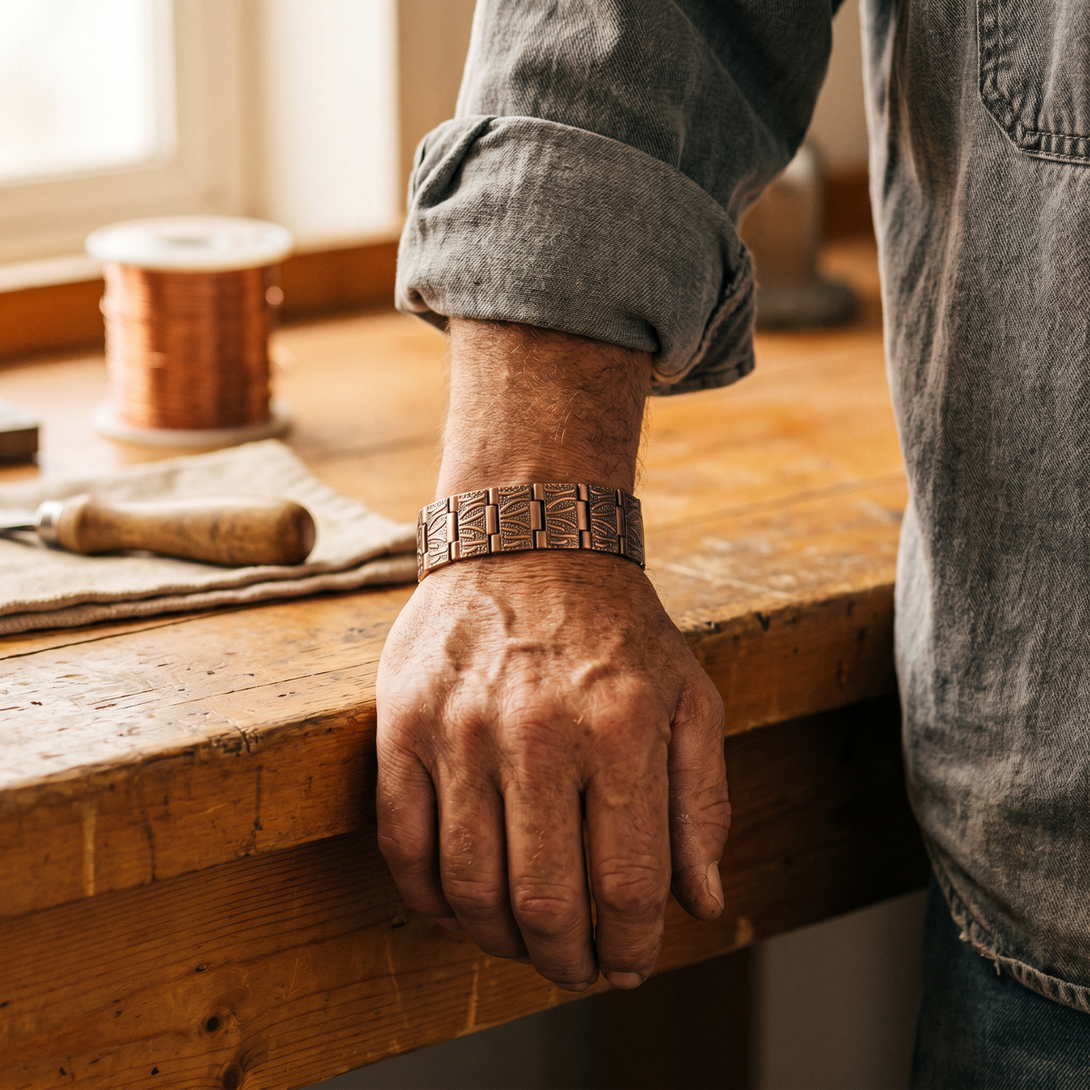 Beaumont's Grit Men's Copper Bracelet