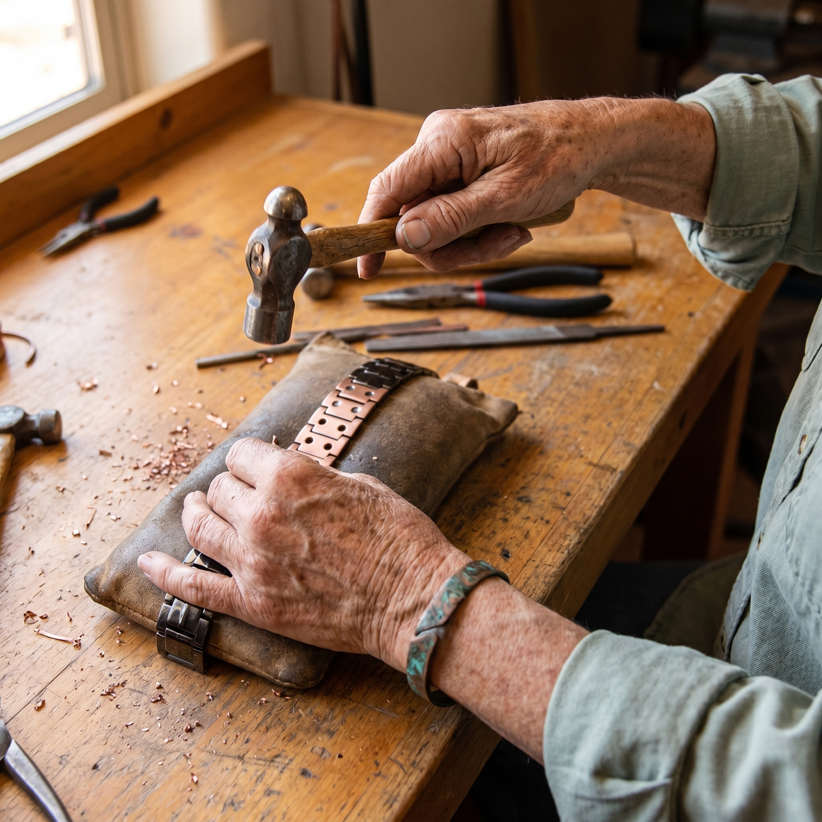 Beaumont's Ochre Men's  Copper Bracelet