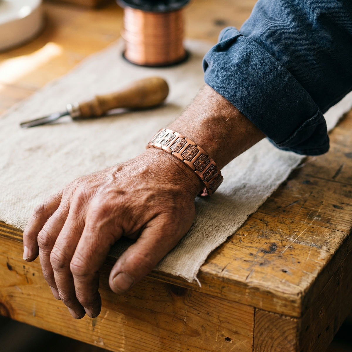 Beaumont's Gale Men's Copper Bracelet