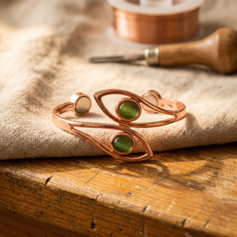 Beaumont's Opal Copper Bracelet