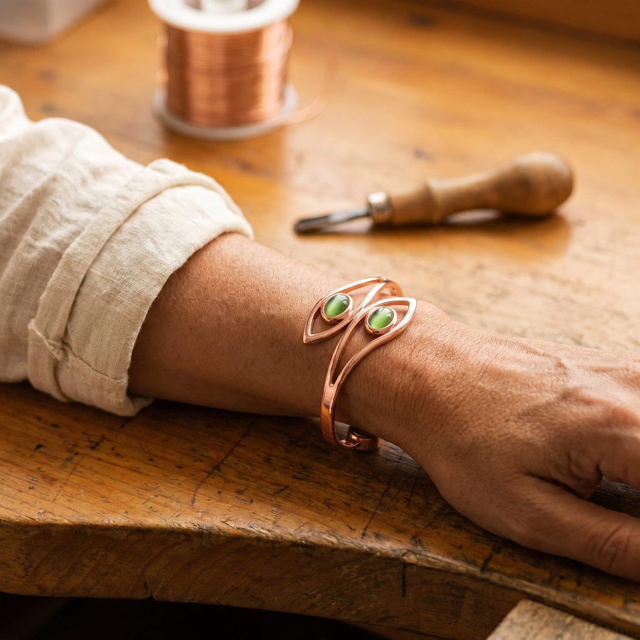 Beaumont's Opal Copper Bracelet