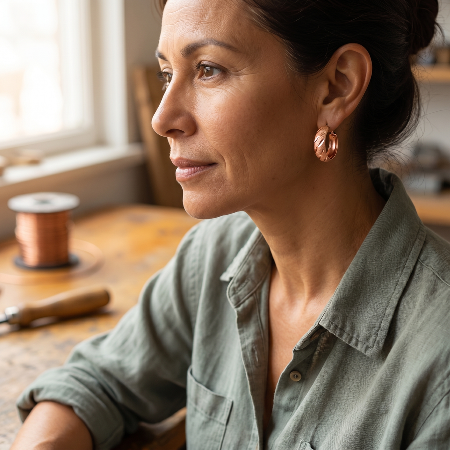 Beaumont's Vale Copper Earrings