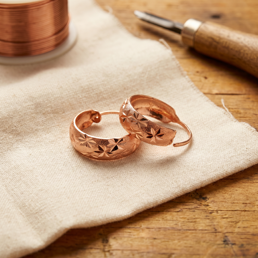 Beaumont's Dew Copper Earrings
