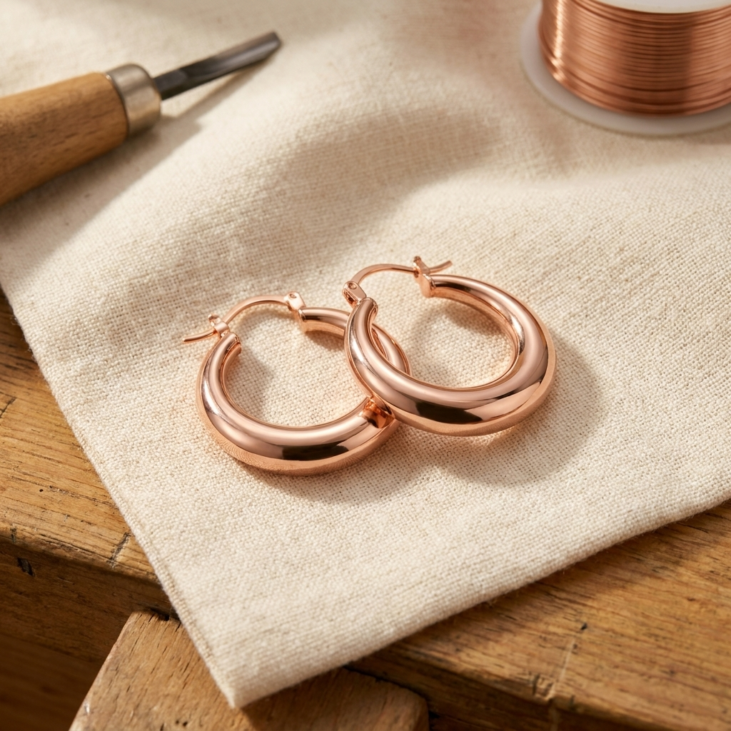 Beaumont's Marl Copper Earrings